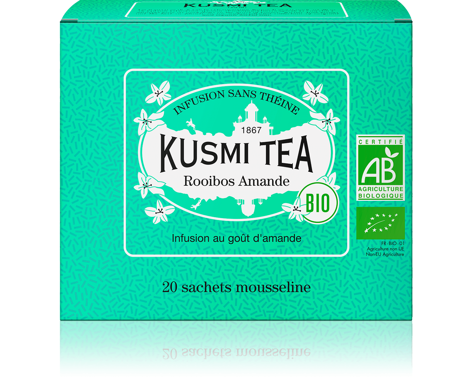 Rooibos Amande Infusion bio - Infusion au goût d'amande - Sachets de thé - Kusmi Tea