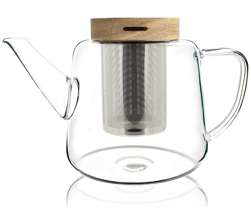 Théière en verre 1L avec filtre en inox - Accessoire pour le thé - Kusmi Tea