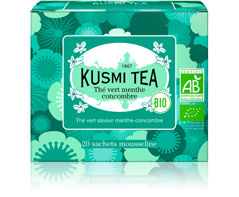 Organic Tea 3.5 oz Refill Bag - Green Rose Organic Tea - Rose Flavored Green Tea - Kusmi Tea