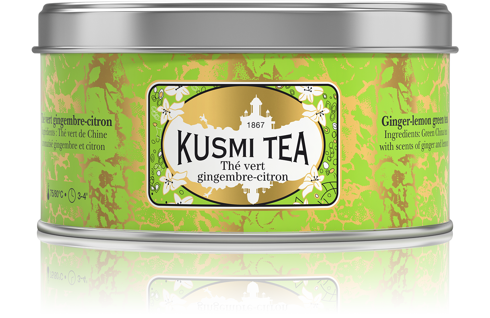 Thé vert saveur gingembre-citron -Kusmi Tea