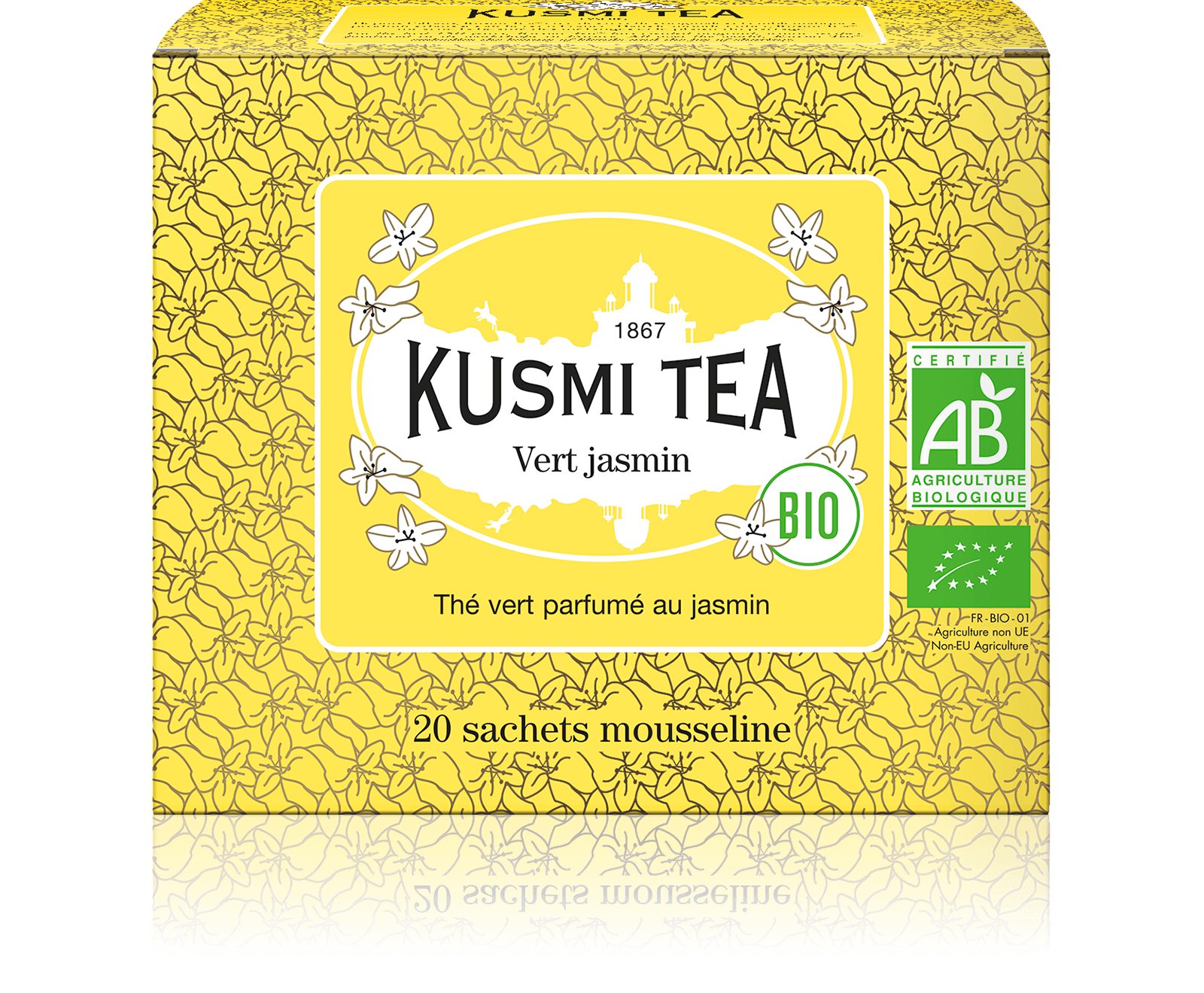 Vert Jasmin bio - Thé vert au jasmin - Sachets de thé - Kusmi Tea