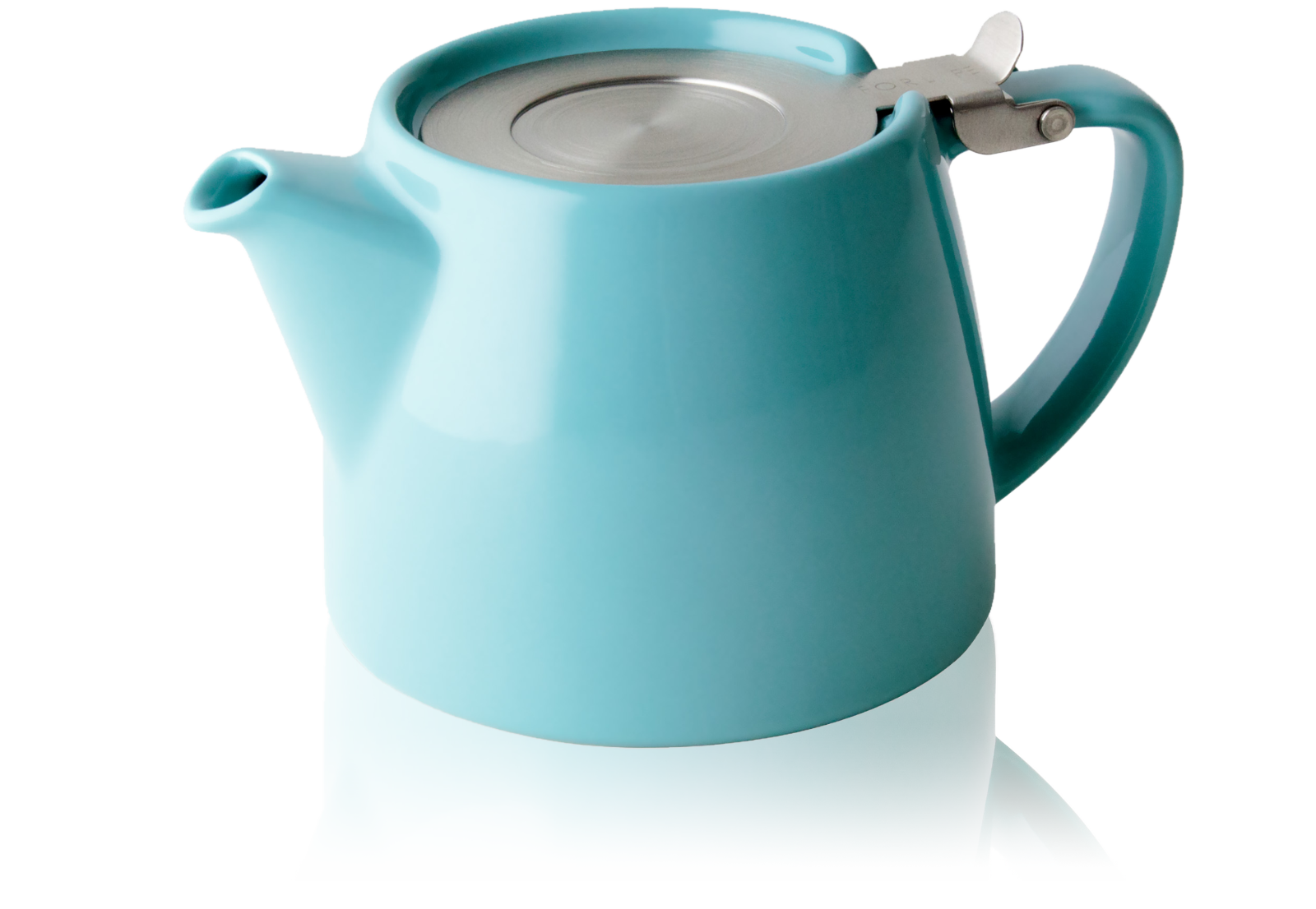 Théière Stump en céramique turquoise avec filtre à thé de 0,4L - Kusmi Tea